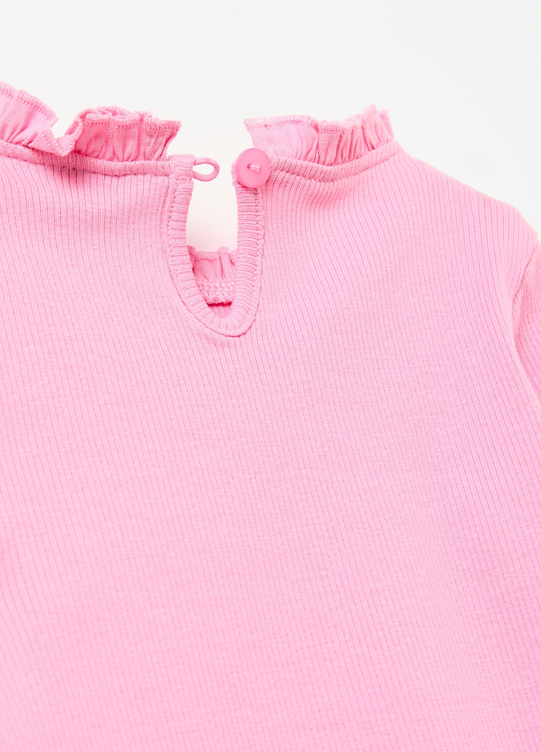 Long-Sleeved T-Shirt With Frills