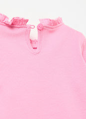 Long-Sleeved T-Shirt With Frills