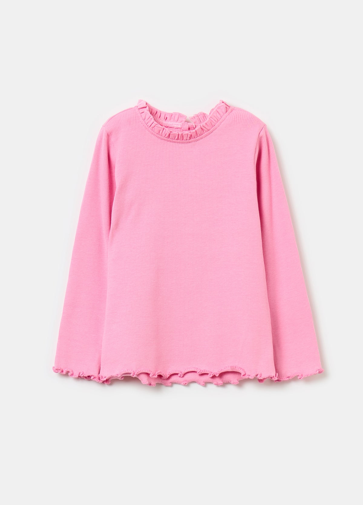 Long-Sleeved T-Shirt With Frills