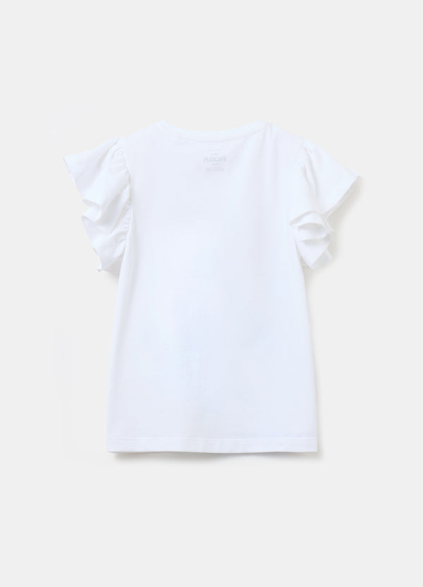 Ovs T-Shirt With Elsa Print And Applications