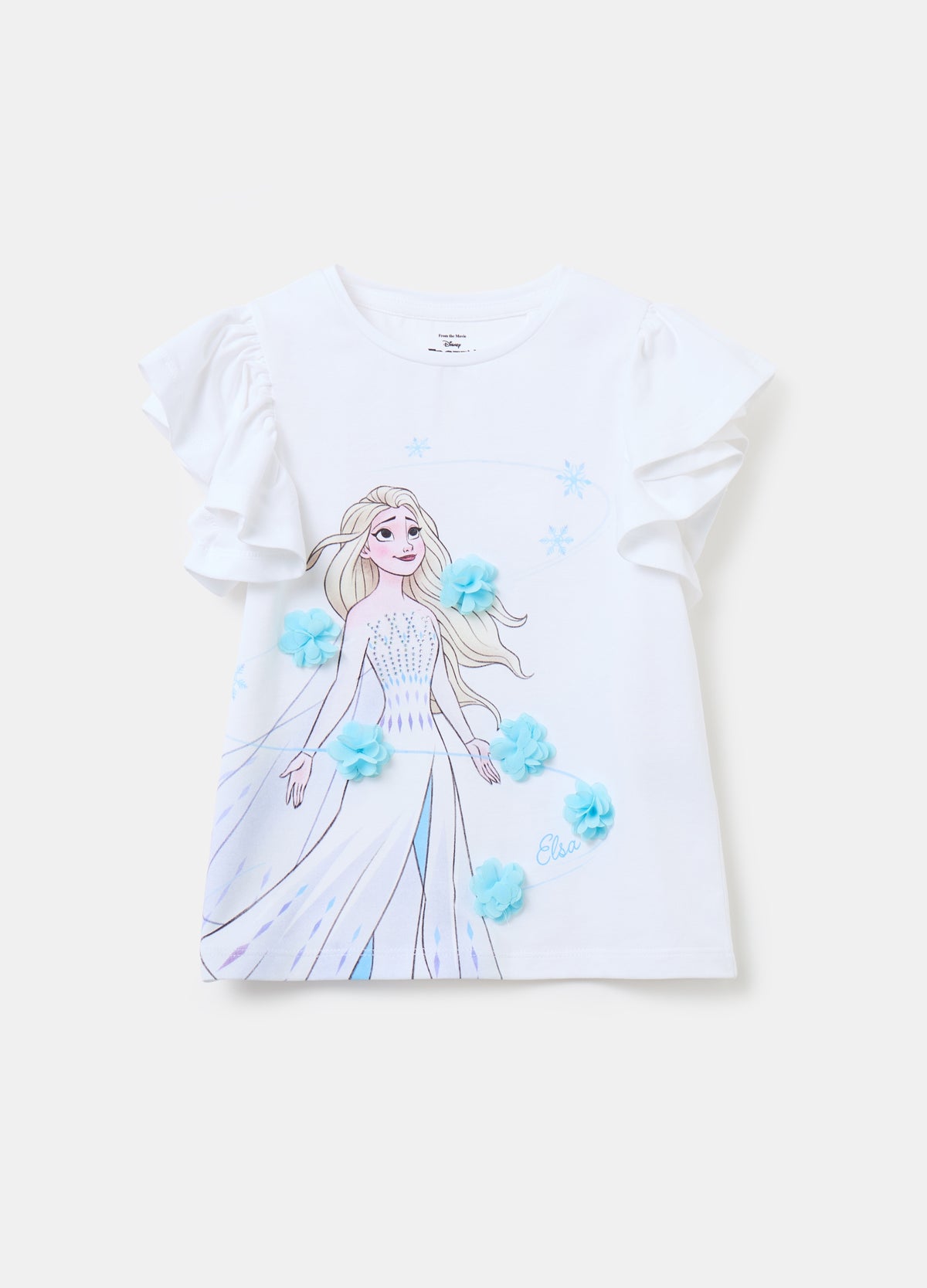 T-Shirt With Elsa Print And Applications