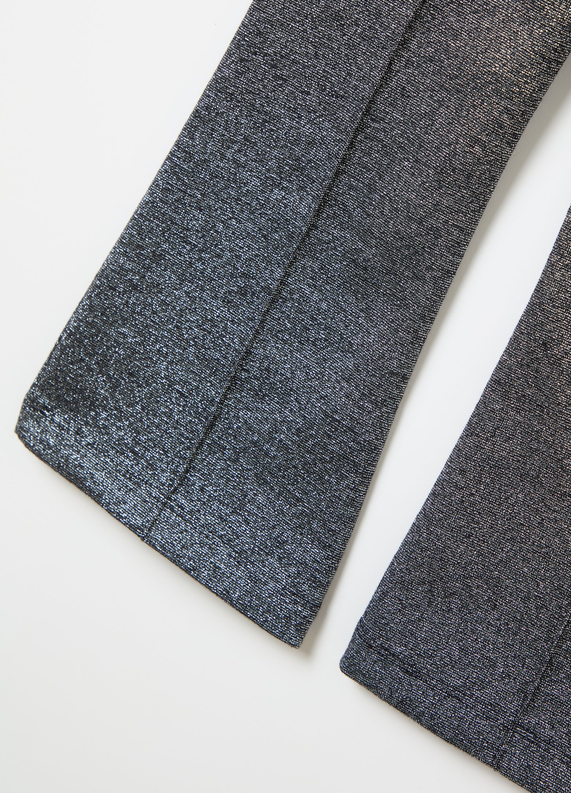 Stretch Flare-Fit Treggings With Lurex