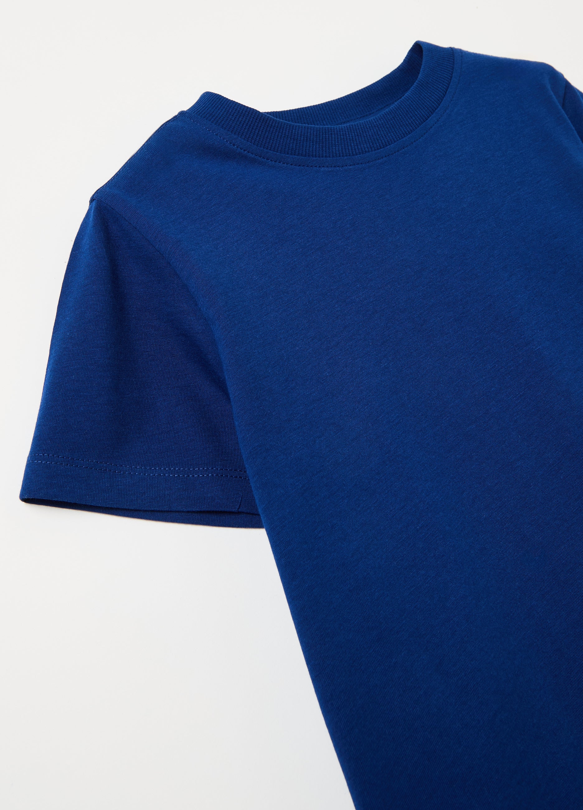 Ovs Solid Colour T-Shirt In Organic Cotton