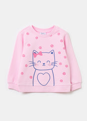 French Terry Sweatshirt With Print