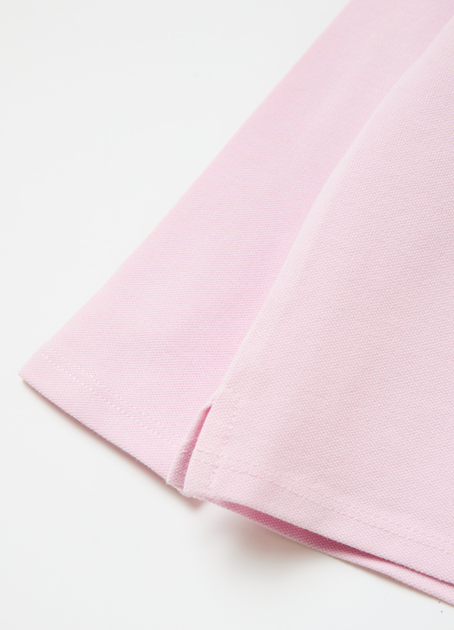 Piquet Polo Shirt With Frills