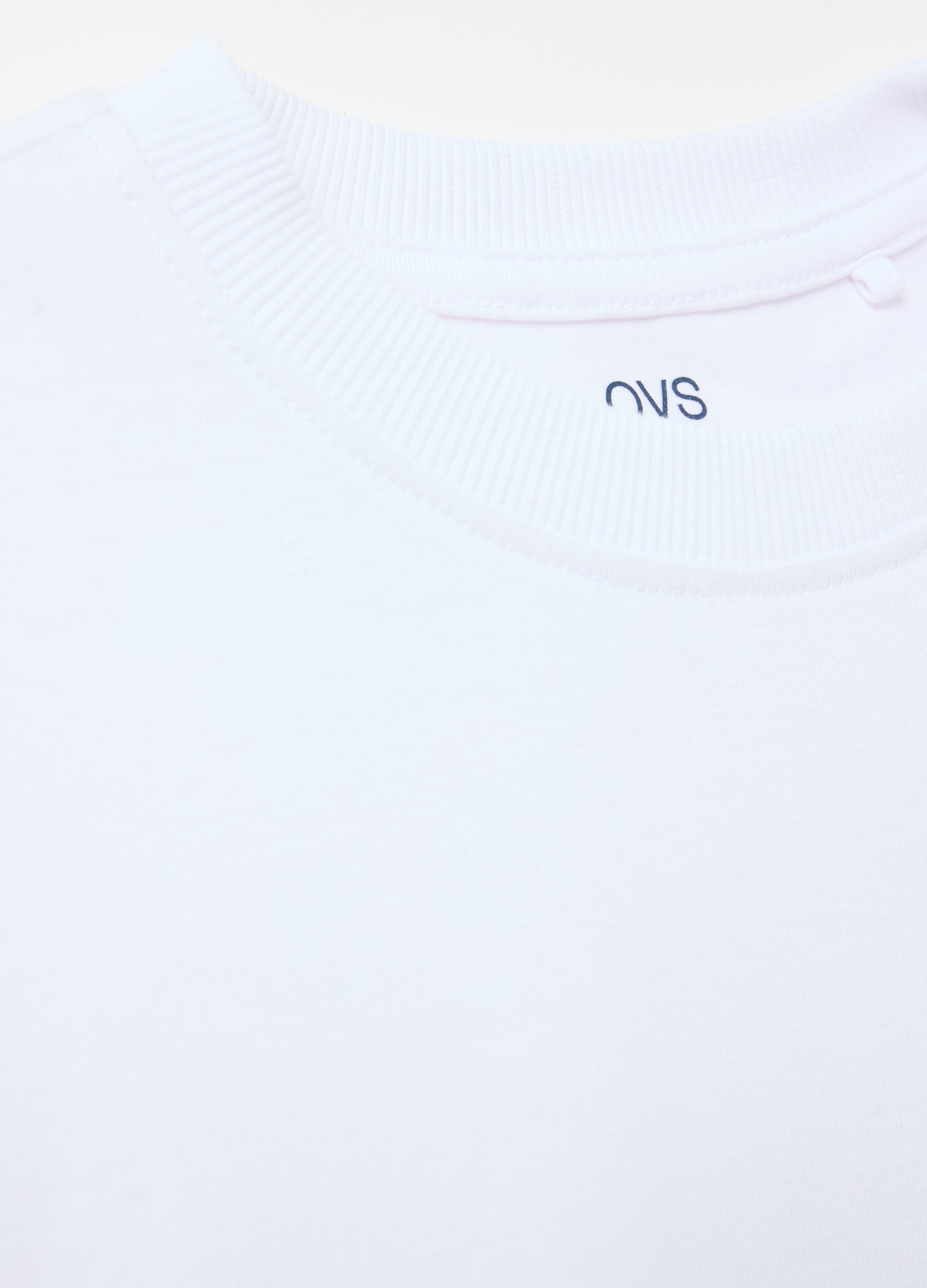 Ovs Crew-Neck T-Shirt With Printed Lettering