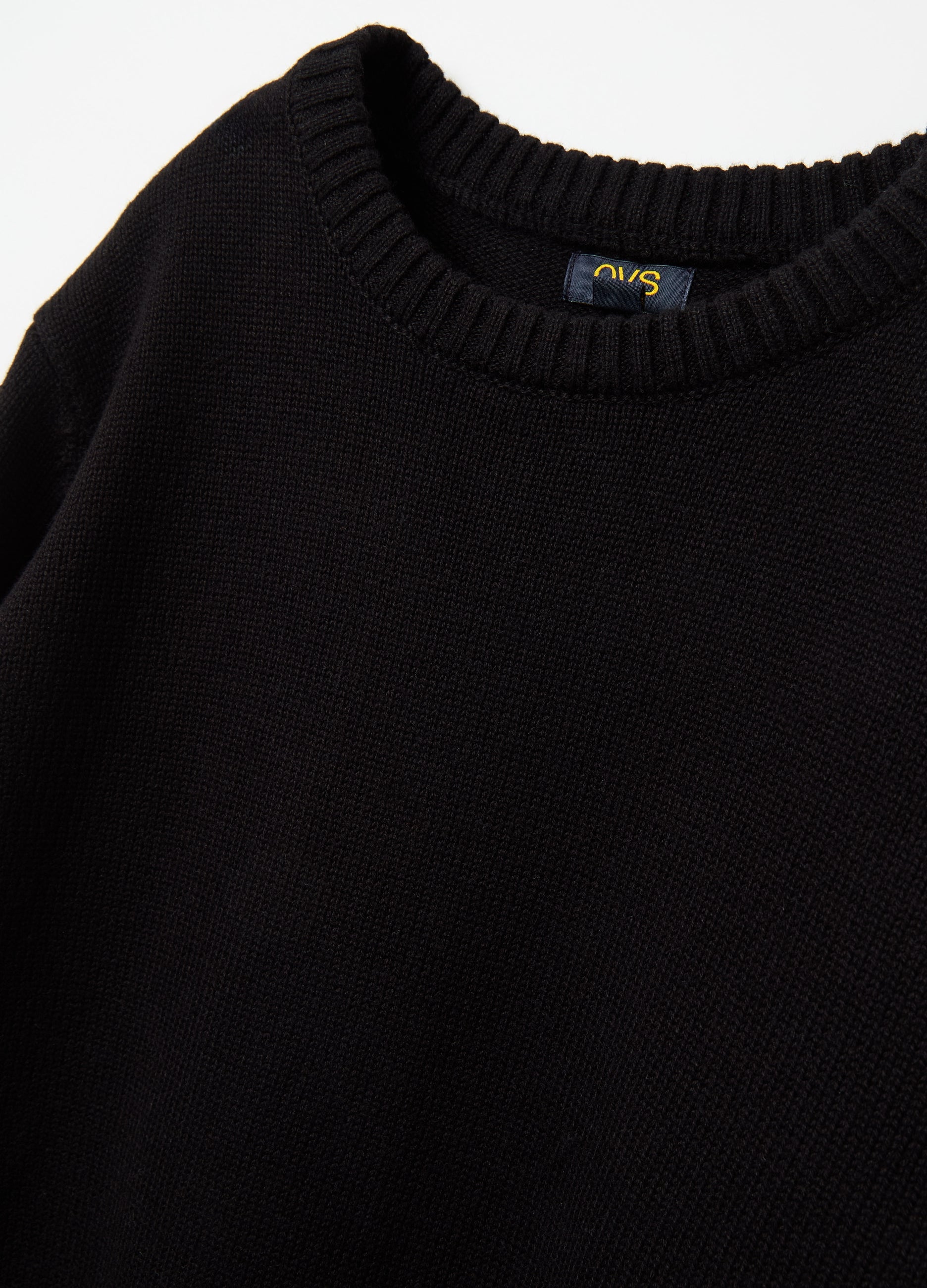 Oversized Pullover With Jacquard Lettering