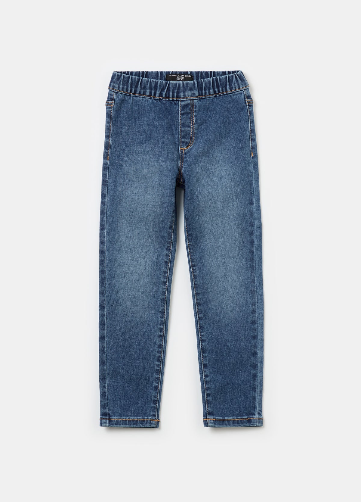 Skinny-Fit Jeggings With Fading