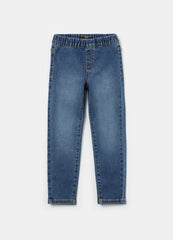 Skinny-Fit Jeggings With Fading