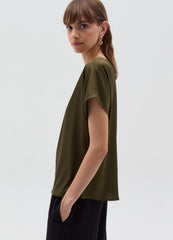 Satin Blouse With Kimono Sleeves