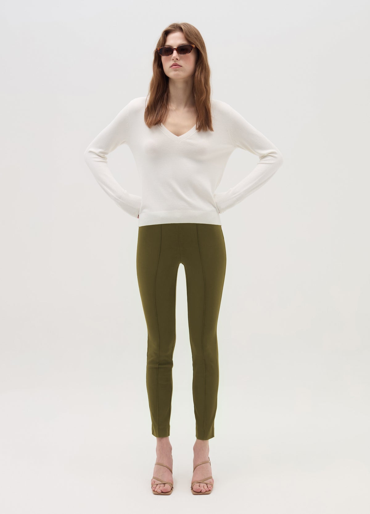 Leggings With Raised Stitching