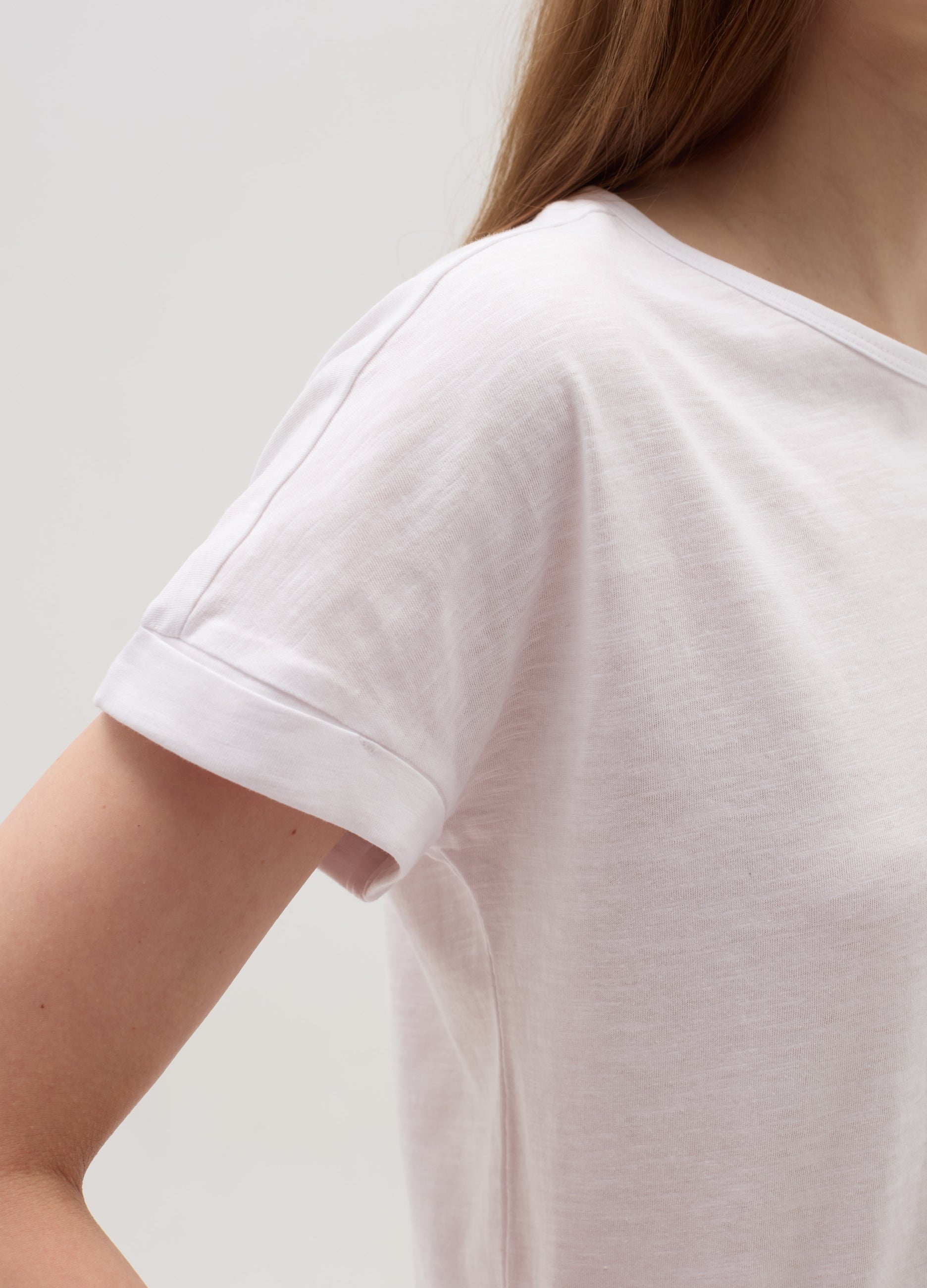 Cotton T-Shirt With Kimono Sleeves