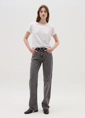 Cotton T-Shirt With Kimono Sleeves