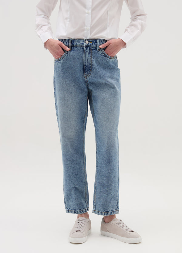 Ovs Mum-Fit Acid Wash Jeans