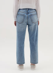 Mum-Fit Acid Wash Jeans