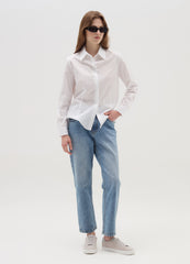 Mum-Fit Acid Wash Jeans