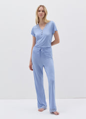 Viscose Pyjama Trousers With Lace