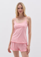 Organic Cotton Pyjamas With Hearts Print