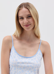 Ovs Pyjama Top With Small Flowers Print