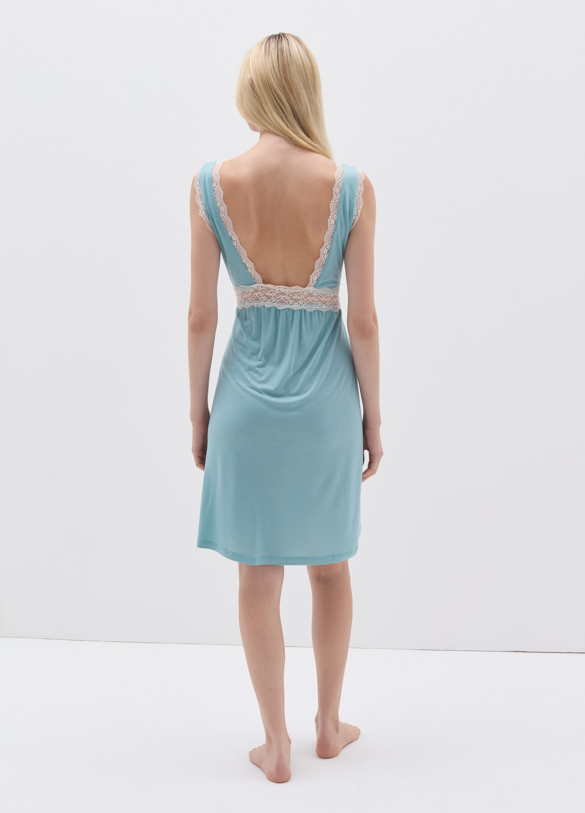 Ovs Sleeveless Nightdress With Lace