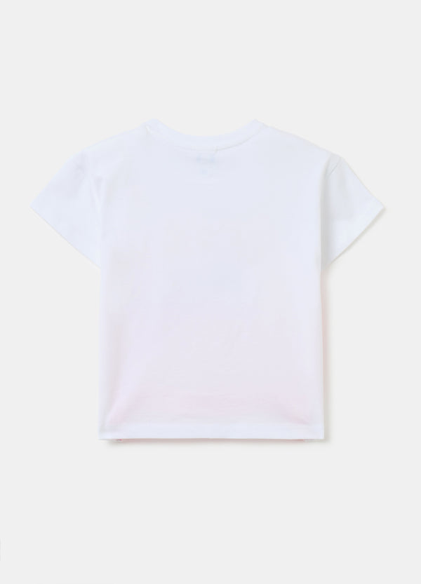 Ovs T-Shirt With Diamantés And Daisy Duck Print