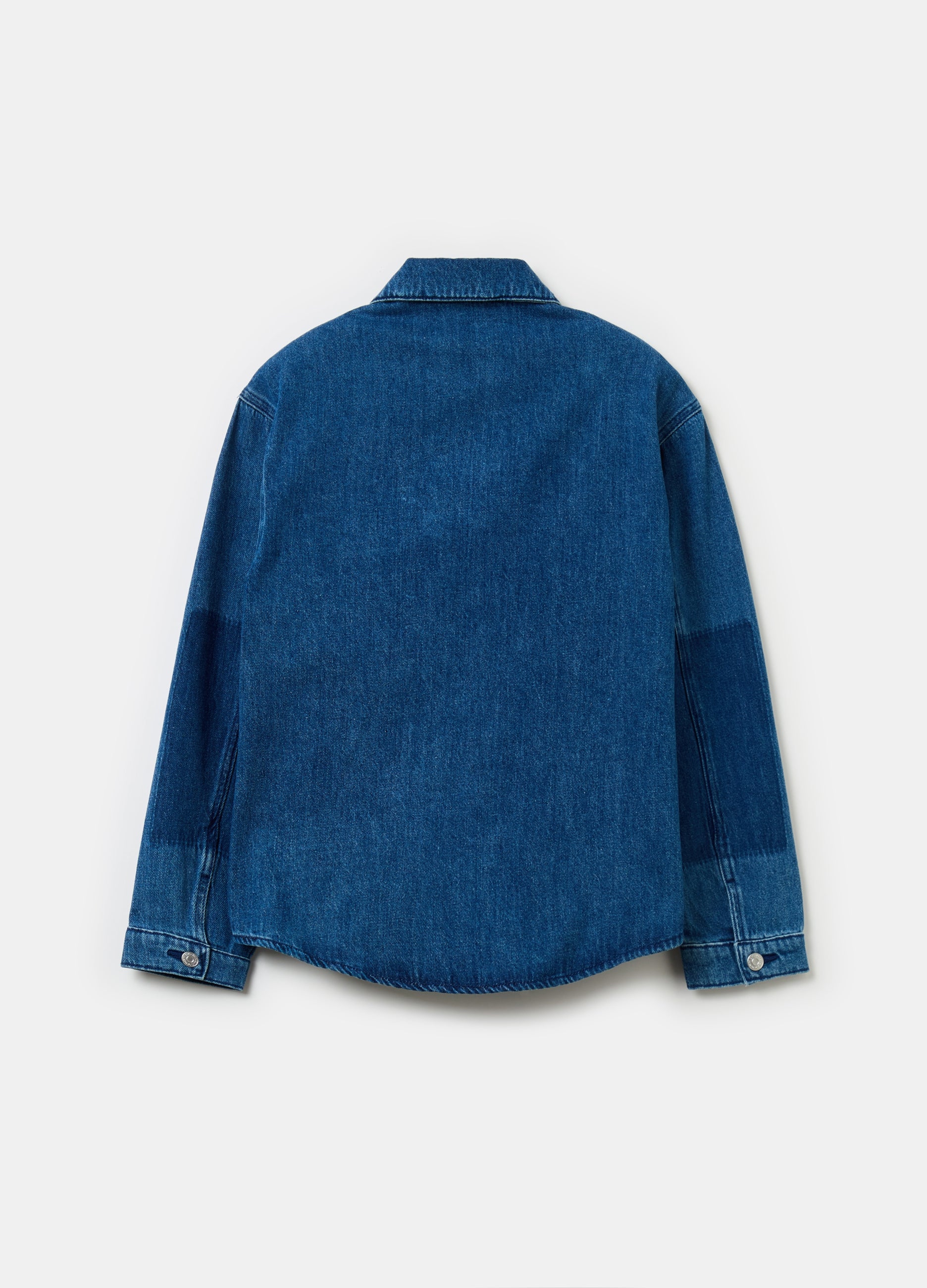 Ovs Denim Shacket With Print