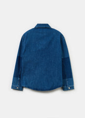 Ovs Denim Shacket With Print