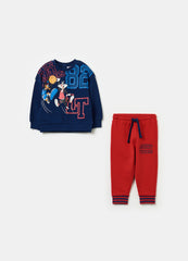 Ovs Jogging Set With Daffy Duck And Sylvester The Cat Print
