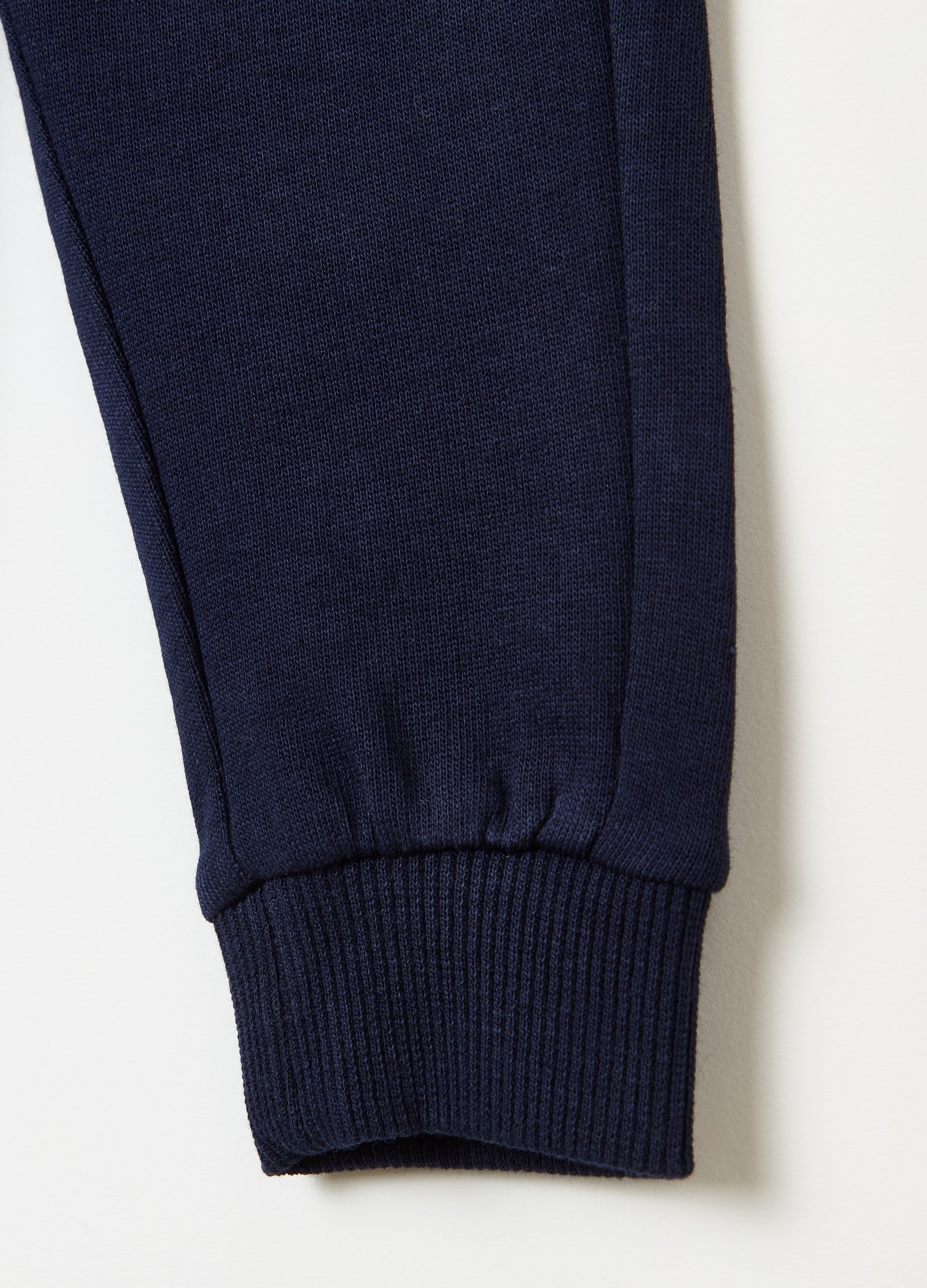 Fleece Joggers With Drawstring And Print