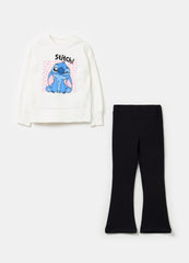 Jogging Set With Stitch Print And Diamantès