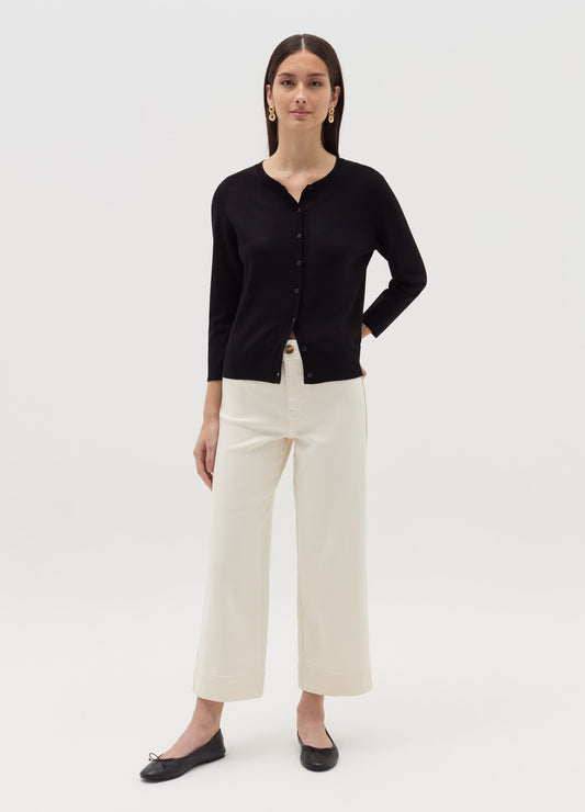 Cardigan With Three-Quarter Sleeves