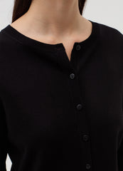 Cardigan With Three-Quarter Sleeves