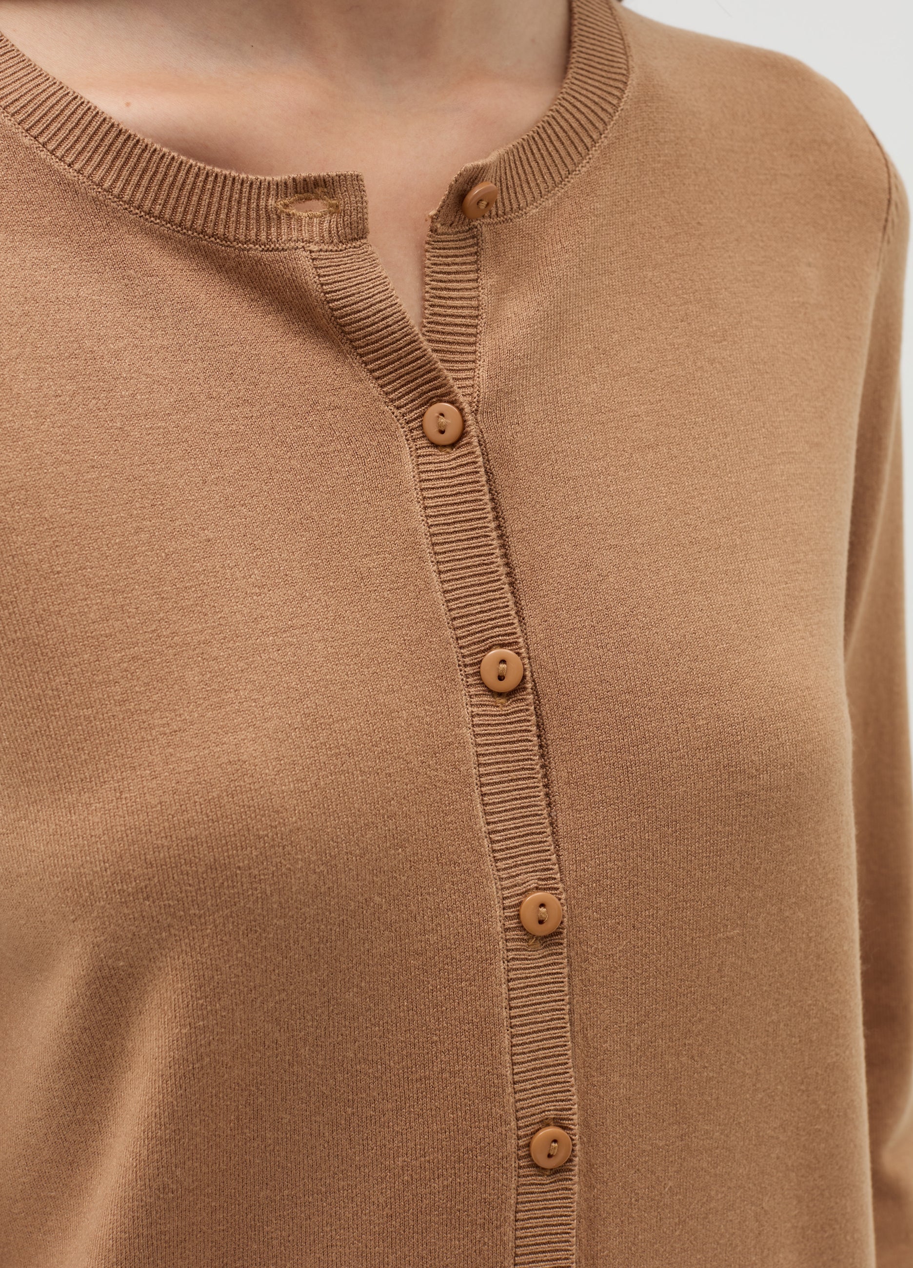 Cardigan With Three-Quarter Sleeves