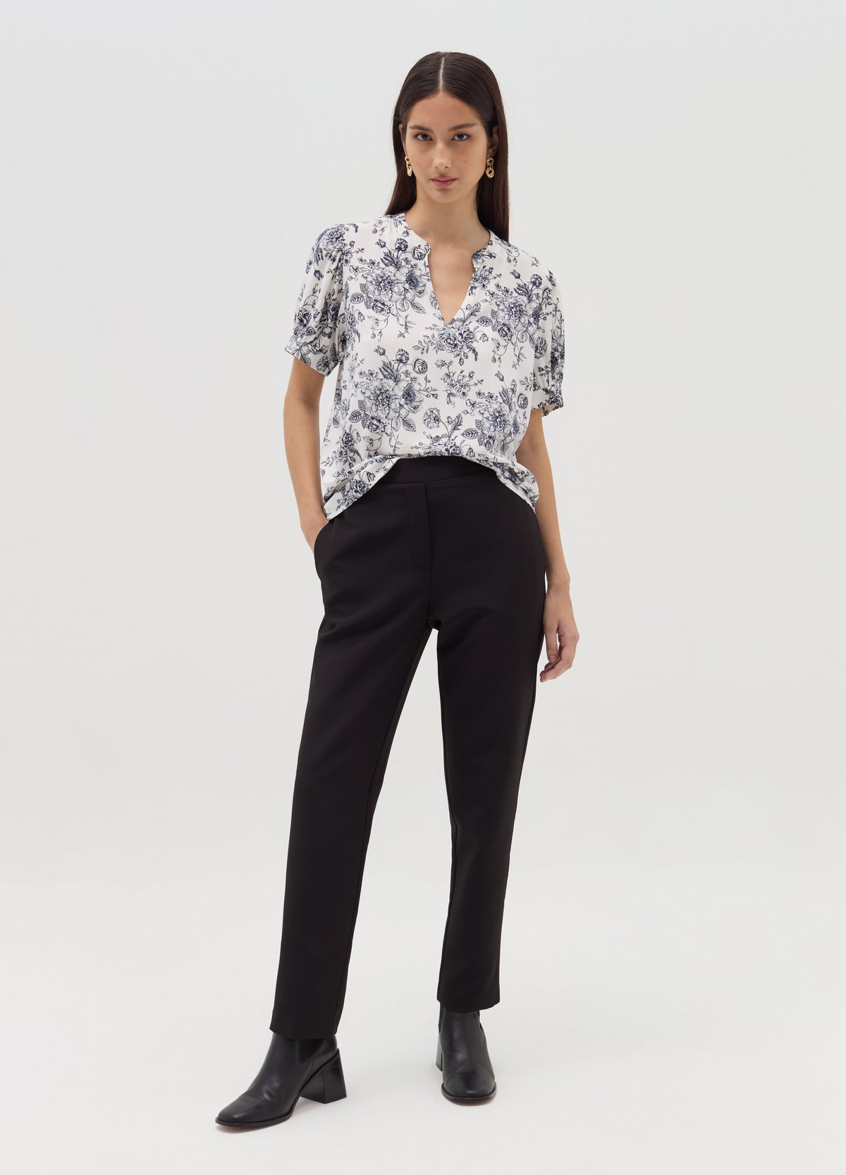 Ovs Stretch Cigarette Trousers