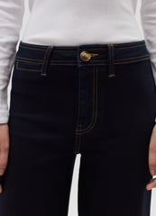 Wide-Leg Culotte Jeans