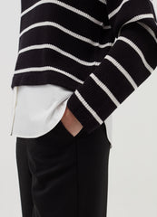 Long-Sleeved T-Shirt With Micro Waffle Weave