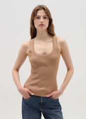 Ovs Ribbed Tank Top With Lurex