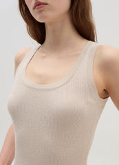 Ovs Ribbed Tank Top With Lurex