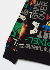 Ovs Sweatshirt With Gaming Dinosaur Print