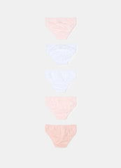 Five-Pack Briefs With Bow And Pattern