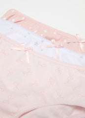 Five-Pack Briefs With Bow And Pattern