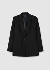 Single-Breasted Blazer With Button