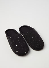 Ovs Slippers With Small Stars Print In Foil