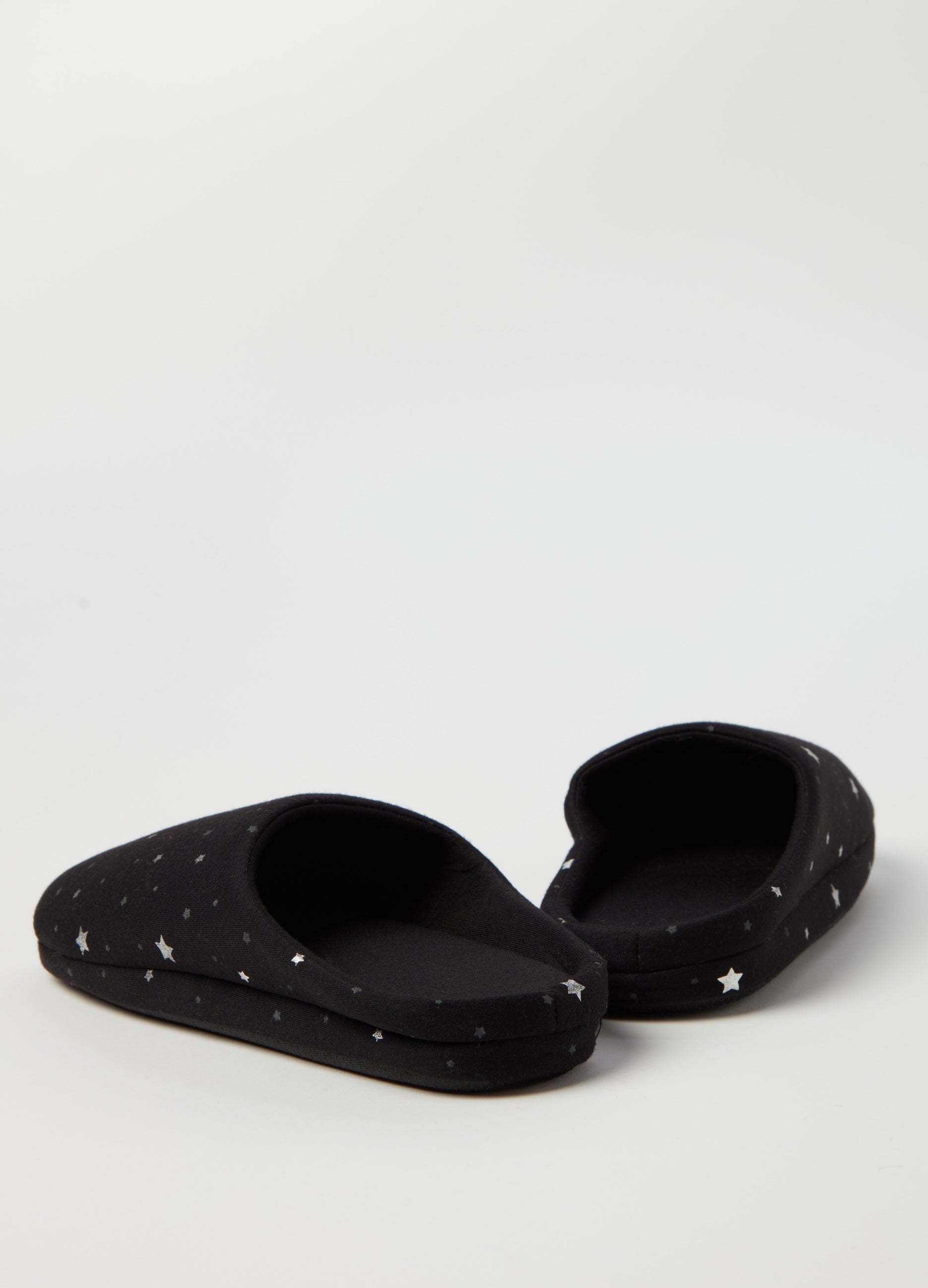 Ovs Slippers With Small Stars Print In Foil