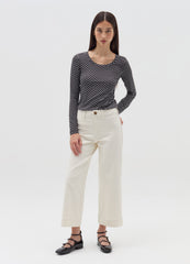 Patterned Long-Sleeved T-Shirt