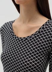 Patterned Long-Sleeved T-Shirt