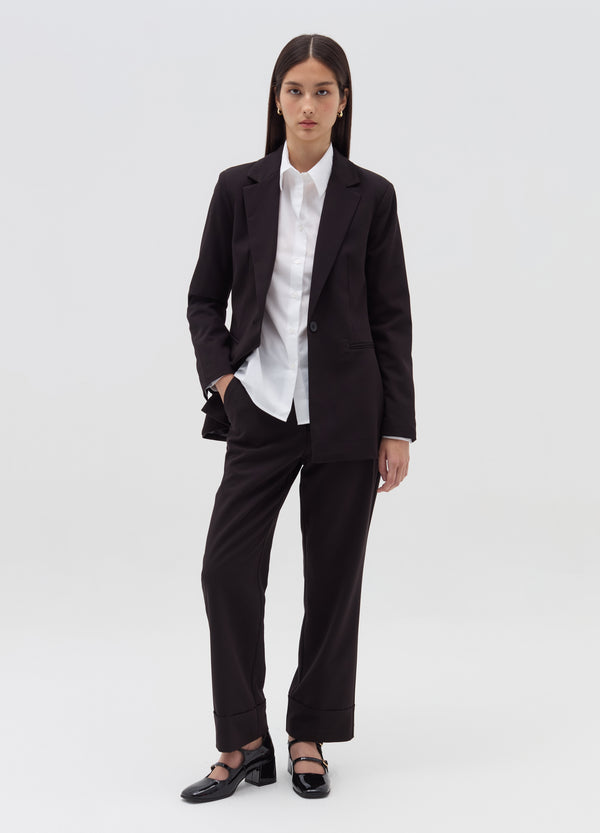 Ovs Single-Breasted Blazer With Button