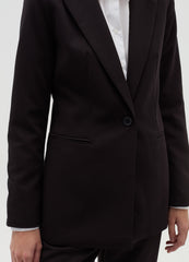 Single-Breasted Blazer With Button