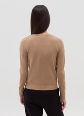 Cardigan With Round Neckline