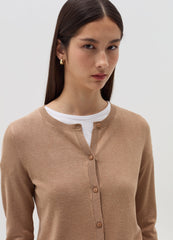 Cardigan With Round Neckline